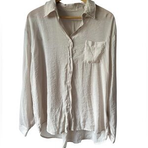 By Together Long Sleeve Button Up Blouse Shirt